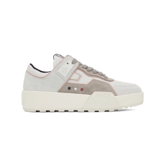 MONCLER White Promyx Space Low-Top Sneakers Size 37 EUR NIB - Picture 1 of 5